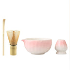 Sakura Petal Katakuchi Chawan Set | Soft Pink Ceramic Matcha Bowl